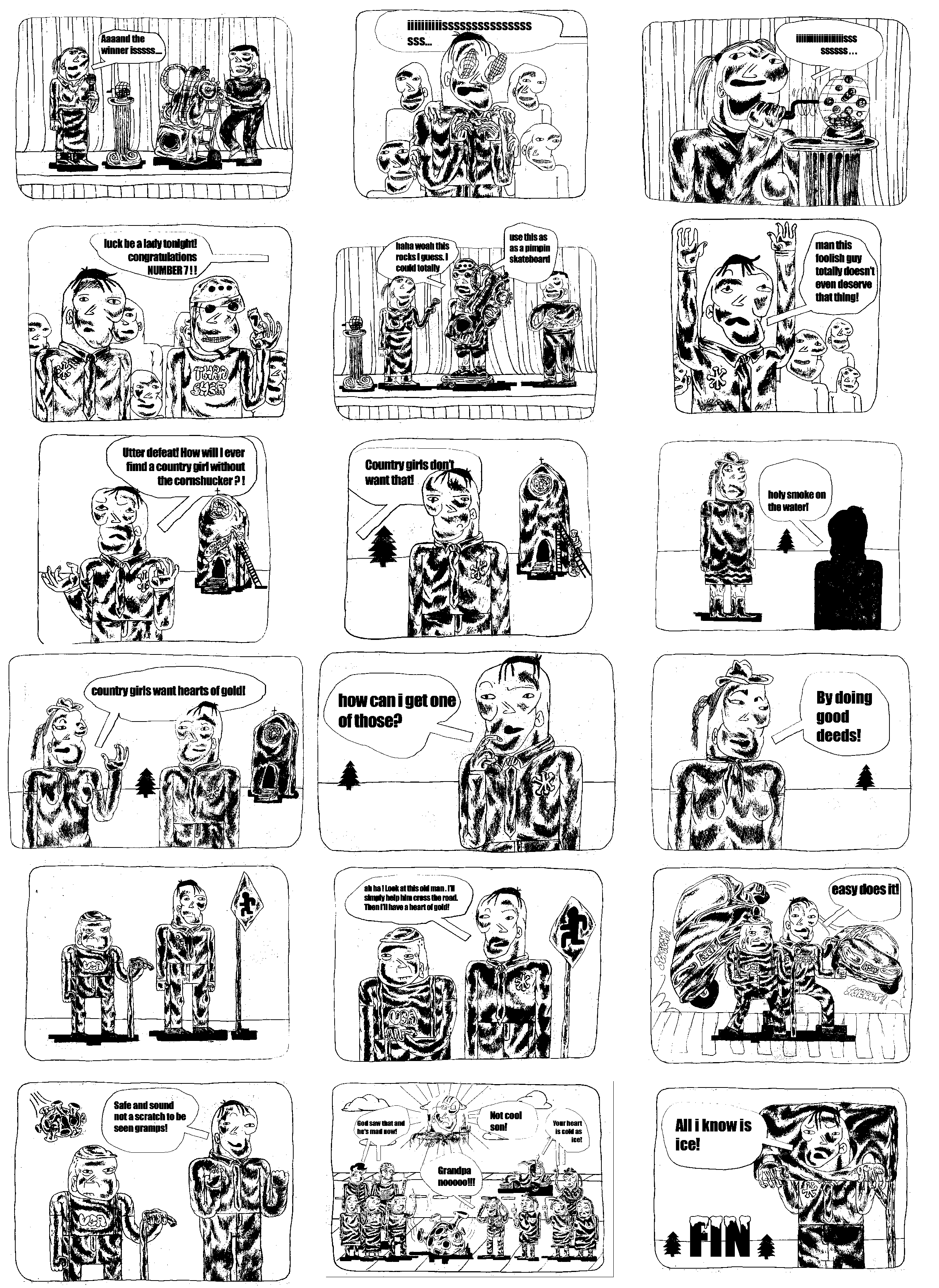 The Salesman comic, panel two